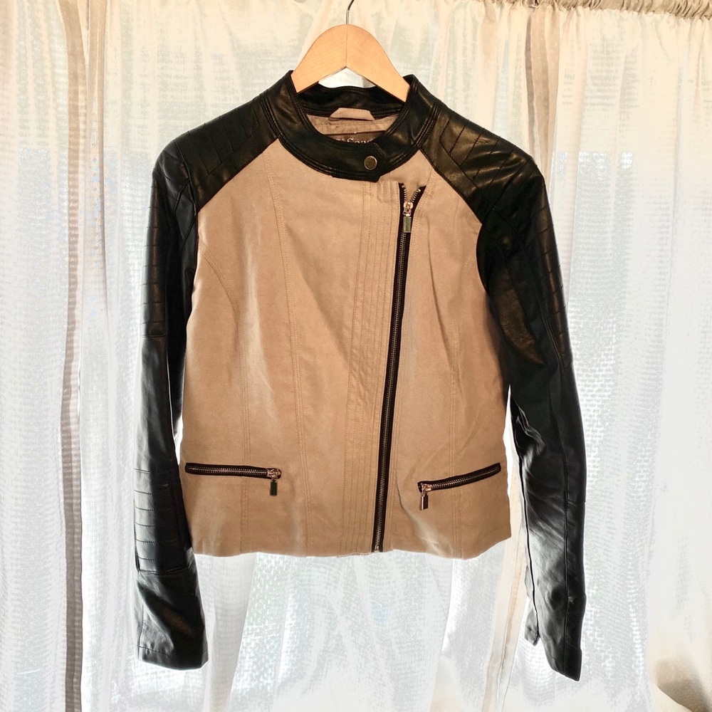 Black & Tan Moto Jacket
